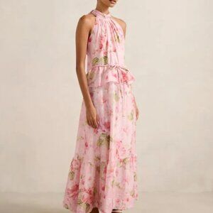 Ever New - Serena Petite Halter Peplum Midi - Size 2 - NWT